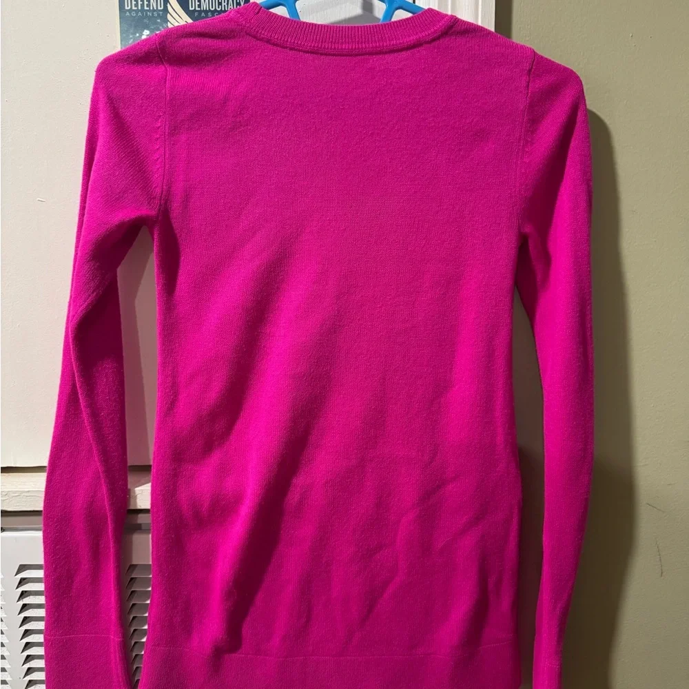 Lilly Pulitzer Hot Pink sweater with bow, XS. - Picture 3 of 3
